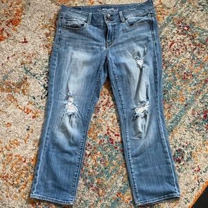 American Eagle Artist Crop Jeans sz 10